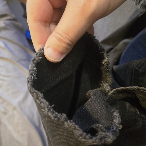 GAP jeans women's size 27 black mid rise ankle fray girlfriend denim - Picture 10 of 12